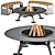 Compact BBQ Fireplace Kit 3D model small image 4