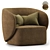 Stylish Swell Armchair Collection: Grado Design 3D model small image 2