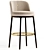 Hicks Bar Stool: Leather Comfort 3D model small image 2