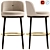 Hicks Bar Stool: Leather Comfort 3D model small image 6