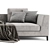 Modern Italian Chaise Longue Sofa 3D model small image 4