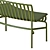 Modern Park Bench Seating 3D model small image 4