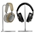 Luxury Tan and Black Leather Headphone Set 3D model small image 2