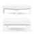 Modern White Footstool by Bea Mombaers 3D model small image 3