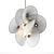 Modern Pendant Light Fixture, White 3D model small image 1