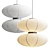 Modern White Dual Pendant Lamp 3D model small image 1