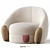 Elegant Spaniel Chair 3D model small image 1