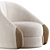 Elegant Spaniel Chair 3D model small image 2