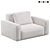Elegant Arflex Marechiaro Armchair 3D model small image 2