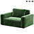 Elegant Arflex Marechiaro Armchair 3D model small image 3