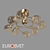 Eurosvet Noemi Ceiling Light, Glass Shades 3D model small image 1