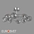 Eurosvet Noemi Ceiling Light, Glass Shades 3D model small image 2