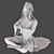 Yoga Girl 002 Print Poster 3D model small image 5