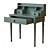 Elegant Eucalyptus Desk with Storage 3D model small image 4