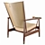 Premium Whisky Lounge Chair 3D model small image 3