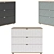 Monblan Angle Set of Dressers 3D model small image 3