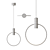 Elegant LED Brass Pendant Light 3D model small image 4