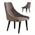 Velvet Grey Mode Chair 3D model small image 1