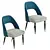 Kare Design Samantha Bluegreen Chair 3D model small image 2