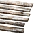 Vintage Painted Board Set 3D model small image 1