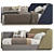 Convertible Sofa Bed TSUNAMI 319 3D model small image 3