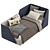 Convertible Sofa Bed TSUNAMI 319 3D model small image 4