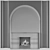 Modern Archway Fireplace 3D model small image 4