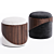 Ryde Ottoman Pouf Luxury Living 3D model small image 4