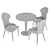 Constance Dining Chair & Madrid Table 3D model small image 5