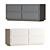 Sleek Modern 4-Drawer Dresser 3D model small image 1