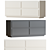 Sleek Modern 4-Drawer Dresser 3D model small image 2