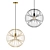 Austrian Eglo Okinzuri 98083 Chandelier 3D model small image 1