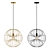 Austrian Eglo Okinzuri 98083 Chandelier 3D model small image 2