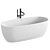 Neoro N80 Freestanding Bath: Easy-Care Elegance 3D model small image 1