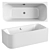 Modern Duravit Happy D.2 Bath 3D model small image 1