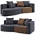 Trussardi Casa Abstract Sofa: Contemporary Luxury 3D model small image 1
