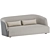 Verzelloni Davos 4-Seater Sofa 3D model small image 4