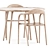 Modern Dining Set: Neva Chairs & Accent Table 3D model small image 3