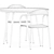 Modern Dining Set: Neva Chairs & Accent Table 3D model small image 5