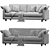 Modern 3D Sofa Model 3D model small image 4