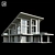 Modern Villa Model with Materials 3D model small image 4