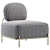Modern Armchair Gawaii Grey 3D model small image 5