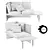 Family Lounge Daybed, Forest Comfort 3D model small image 2