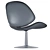 Modern Swivel Lounge Chair Design 3D model small image 4