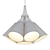 Sleek Chrome Pendant Light 3D model small image 2