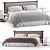 Modern Design Ditreitalia NATHAN Bed 3D model small image 1