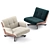 Modern Luxury Armchair Furniture aesthetically designed 3D model small image 5