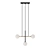 Modern Steel and Glass Pendant 3D model small image 3