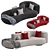 Contemporary Kay Sofa 2014 Model 3D model small image 1