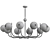 Elegant Felicitat Chandelier Design 3D model small image 3